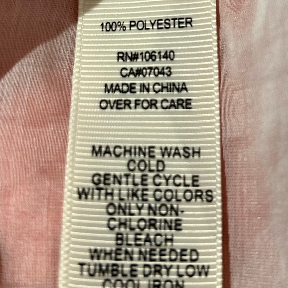 NWT Ultra Pink Sheer Peasant Ruffle and Lace Trim Blouse - Picture 13 of 13